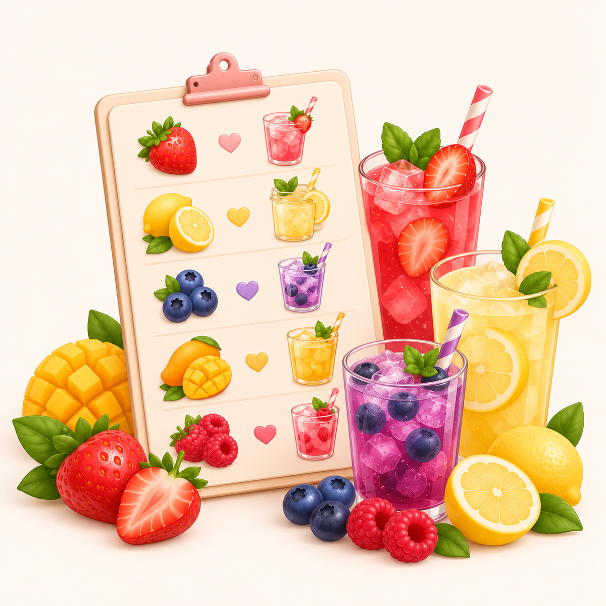 Drink Flavor Pairing Sheets